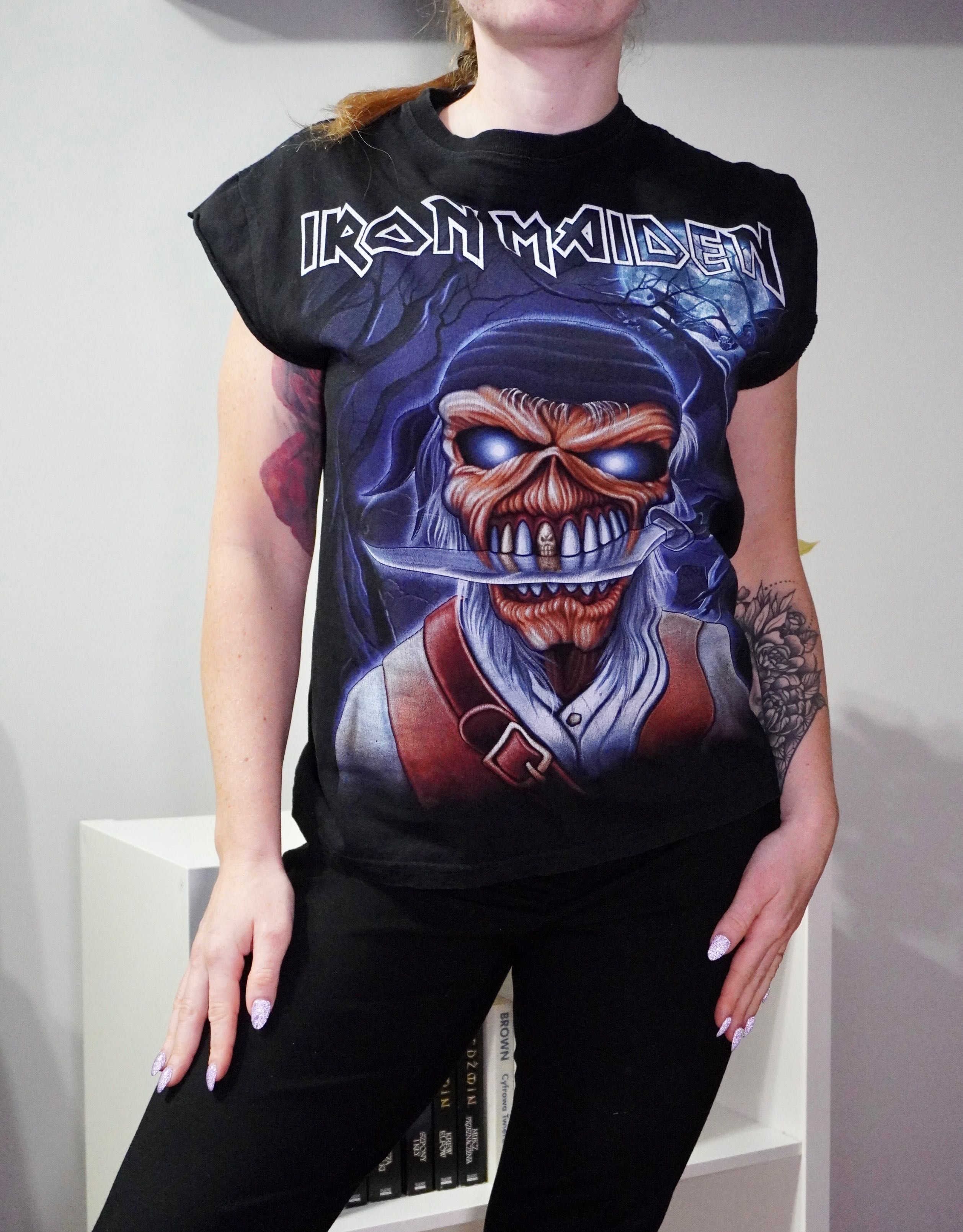 Iron Maiden band tee vintage retro grunge opium y2k M