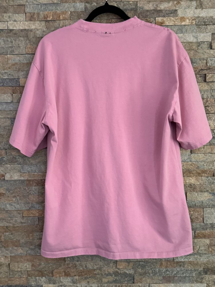 T-shirt Balenciaga róż unisex rozm S (bedzie dobry na M-L) oversize