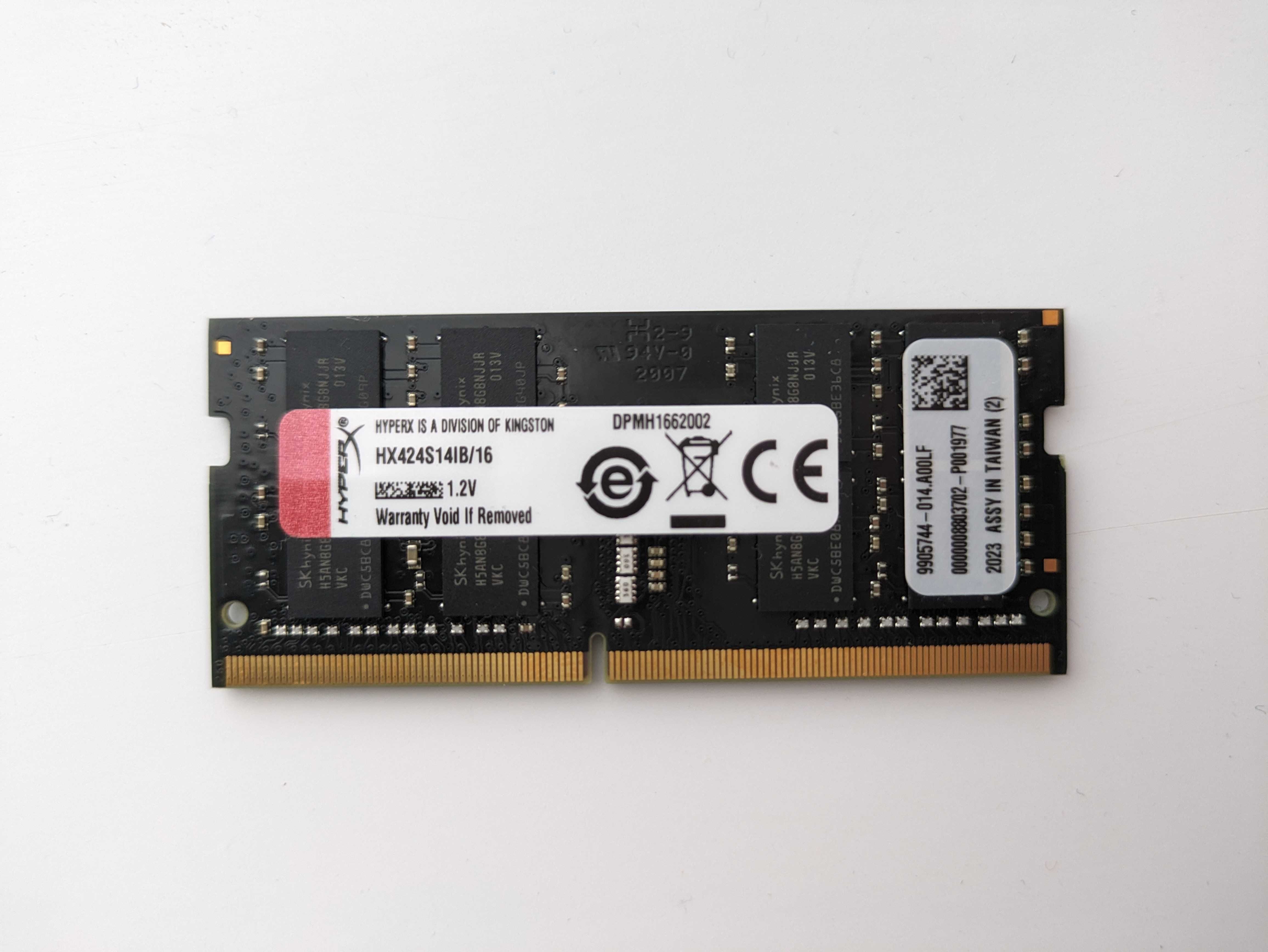 Оперативна память Kingston RAM DDR4 HyperX 16Gb 2400 SODIMM