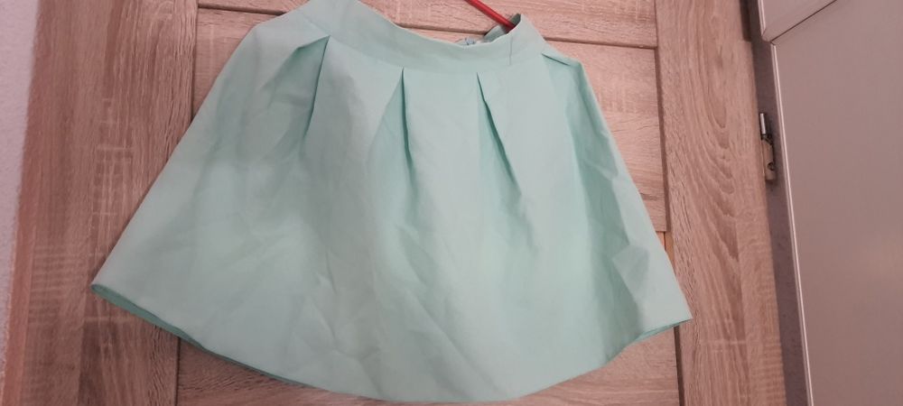 Spódnica spódniczka miętowa turkusowa s