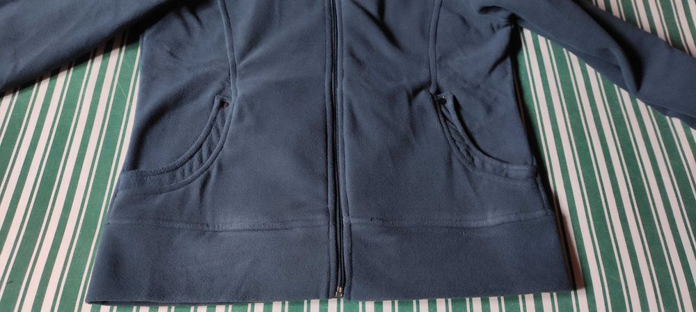 Casaco Polar Azul Petróleo Tamanho S - Novo, Sem Etiqueta!