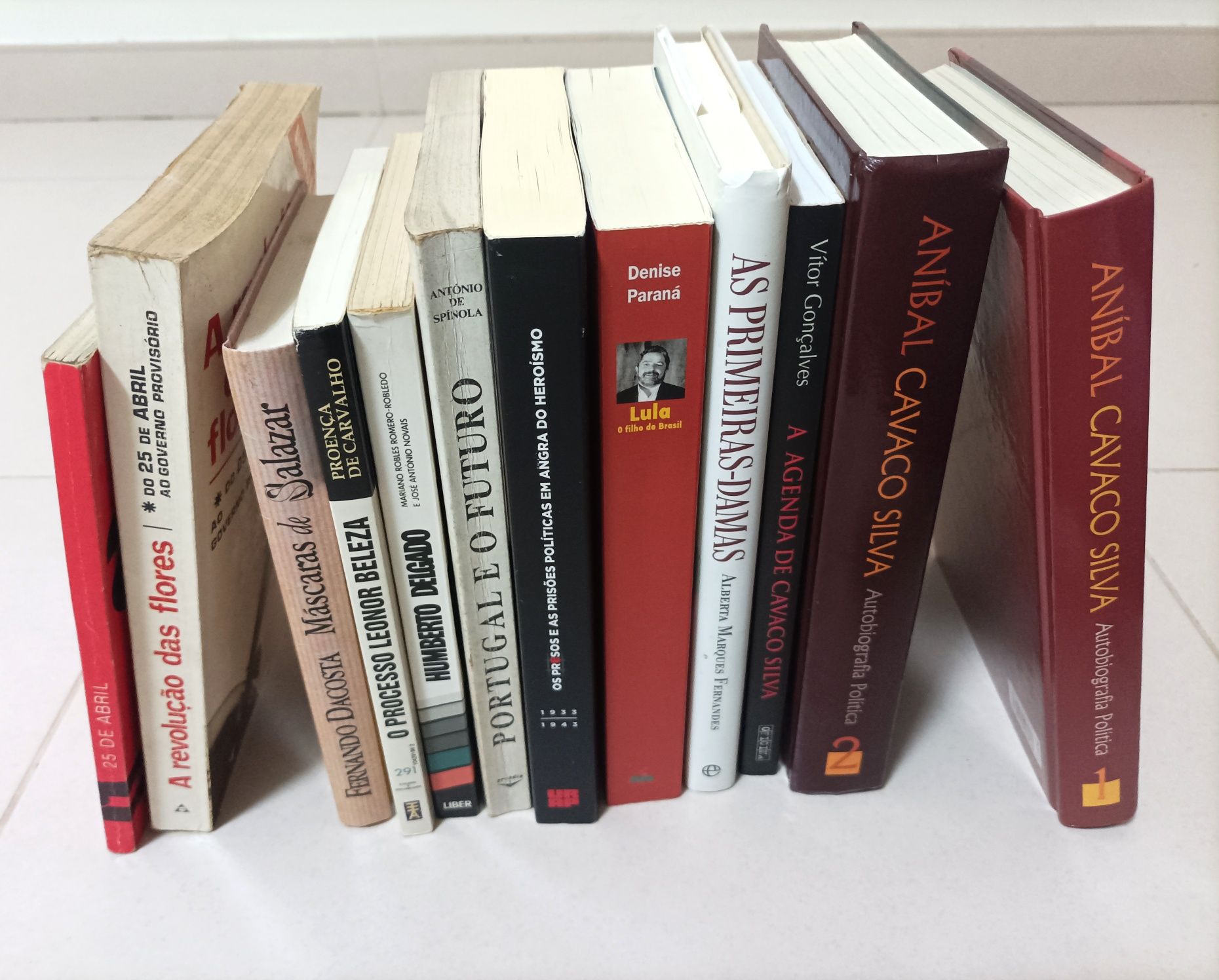 Livros sobre Política - Cavaco Silva, Lula da Silva, Humberto Delgado