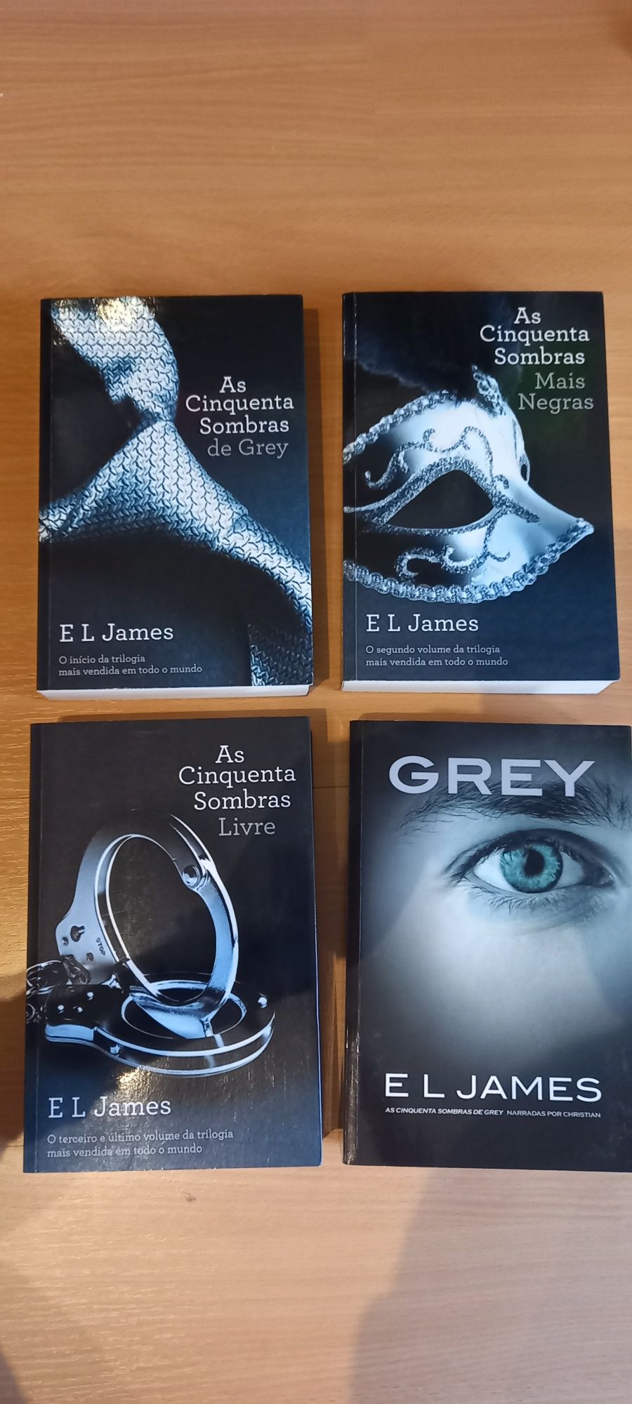 As Cinquenta Sombras de Grey - E L James (Por livro)