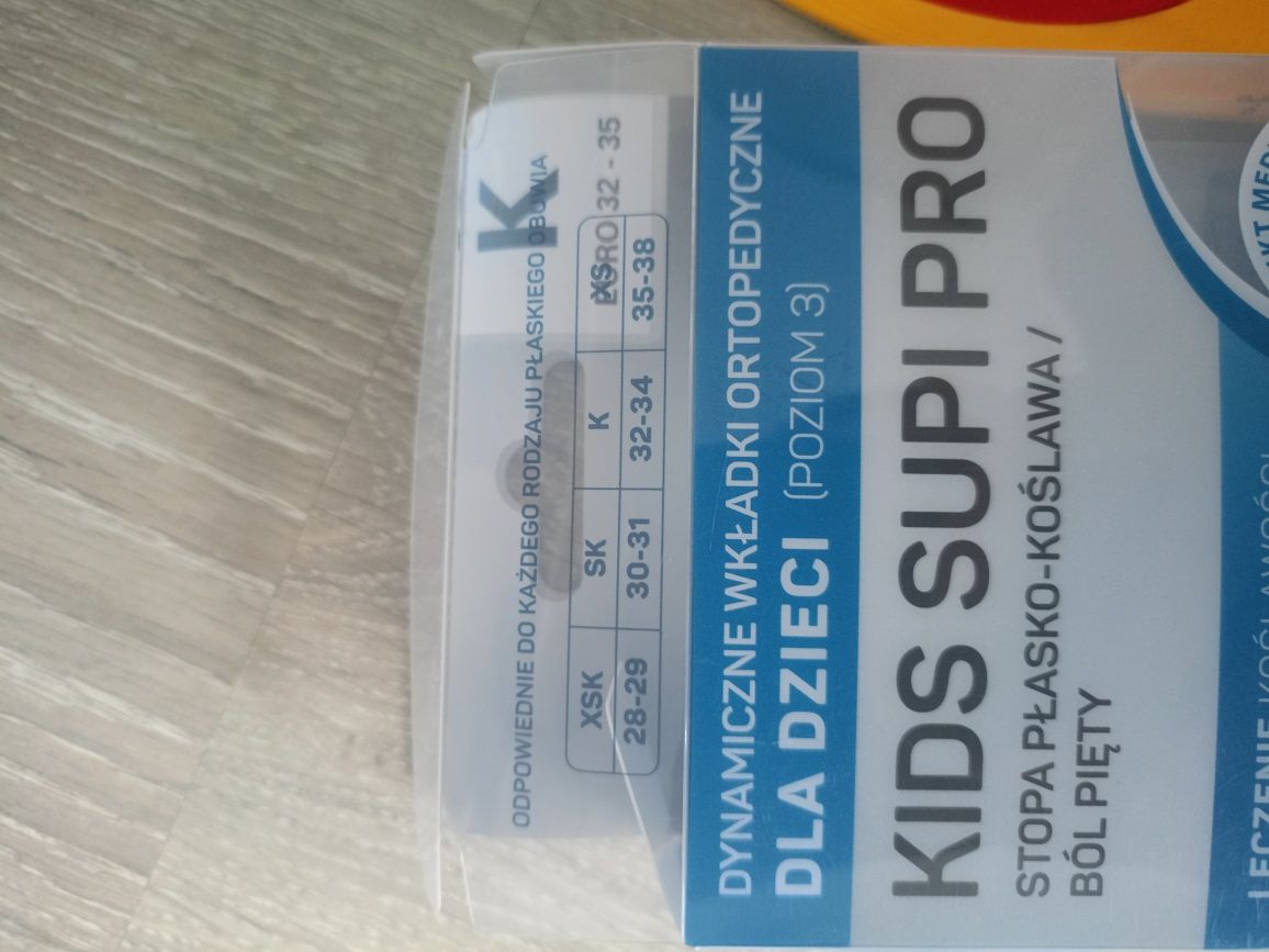 Wkładka ortopedyczna prawa rozm 32-34