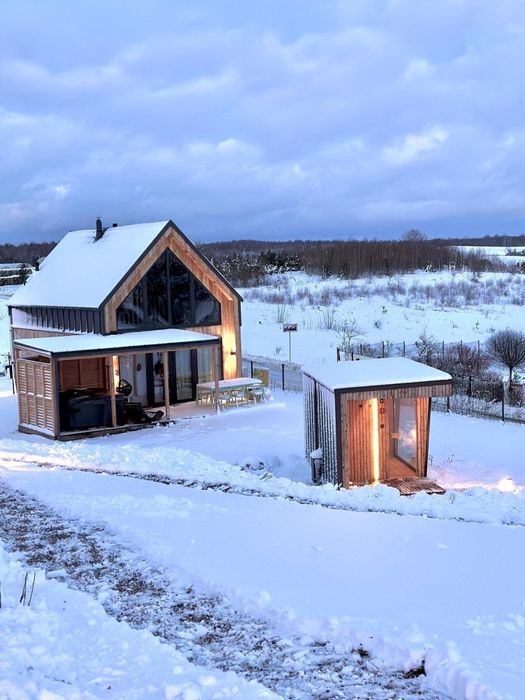 Kaszuby domek z JACUZZI (sauna, widok na jezioro ) Święta wolny termin