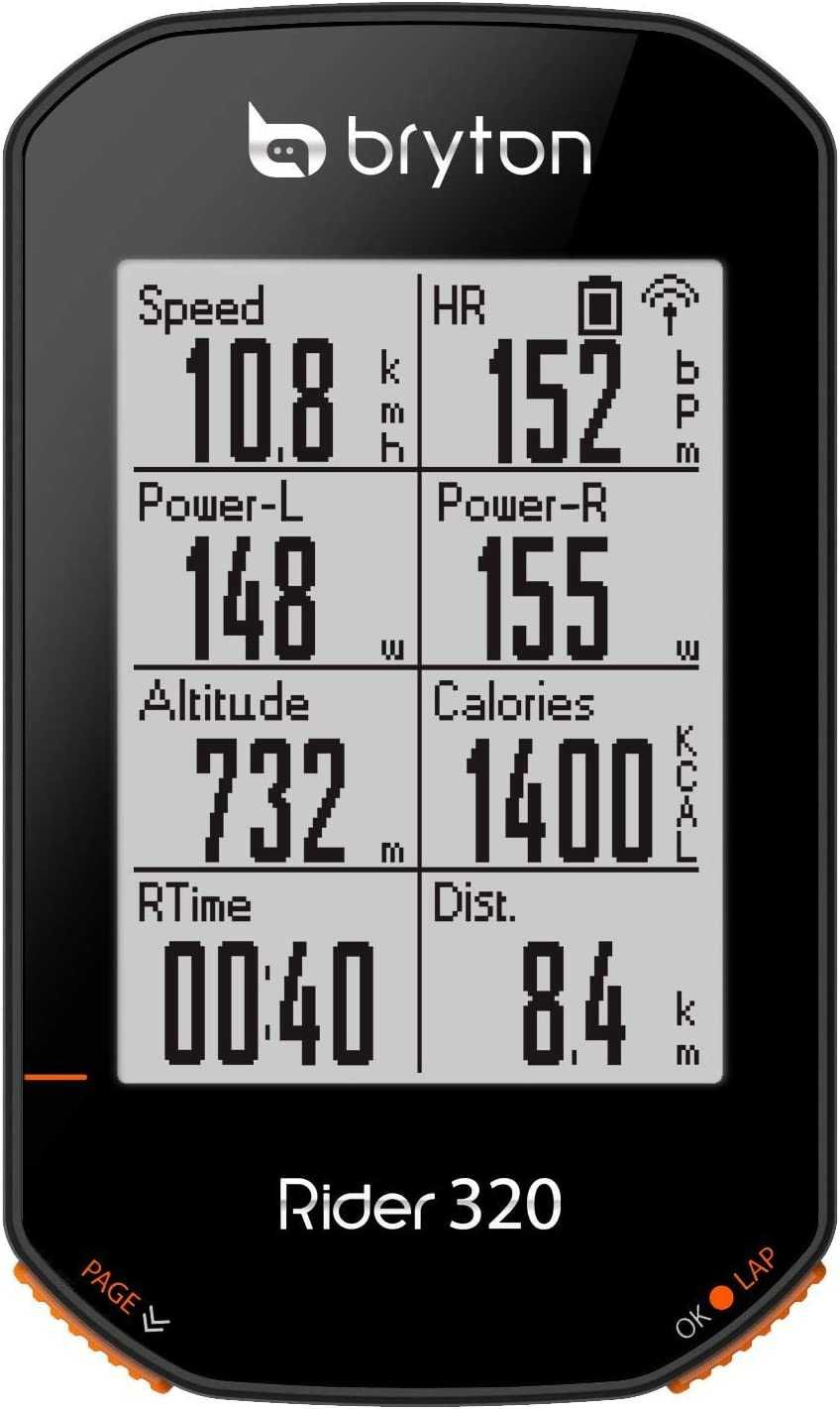 Велокомпютер BRYTON RIDER 320T GPS з каденсією та пульсом