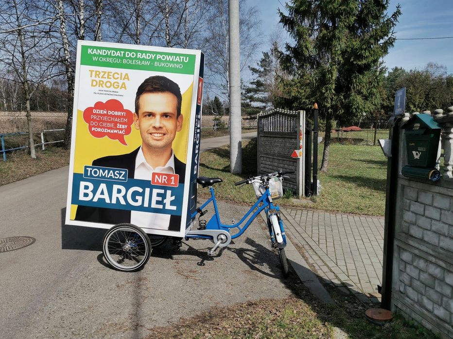 Genialny trójkołowy rowerek reklamowy - rower z reklamą