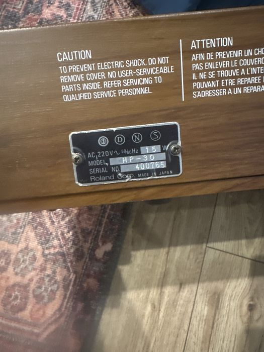 Keyboard Roland Piano plus 30