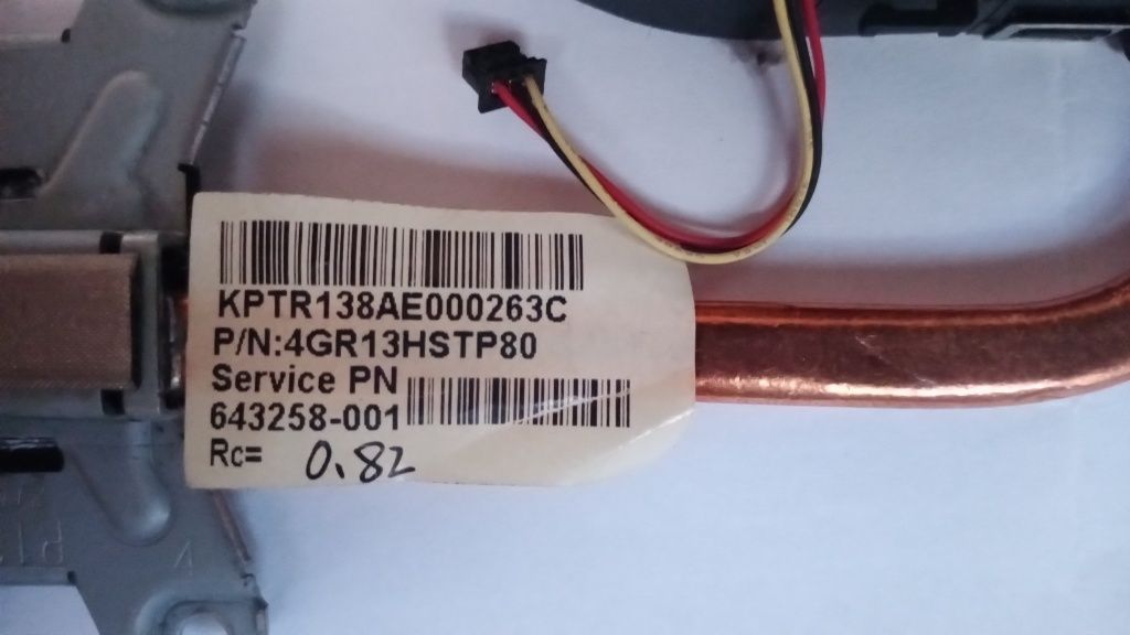 Система охолодження процесора ноутбука HP Pavilion-g6