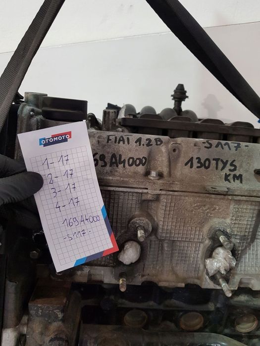 SILNIK 169A4000 FIAT 500 PANDA GRANDE PUNTO FORD KA 1.2 8V 69KM 130TYS KM