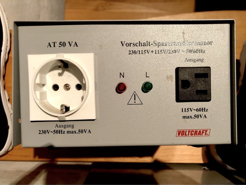 Transformator Voltcraft AT 50 VA, 230/115V + 115V/230V