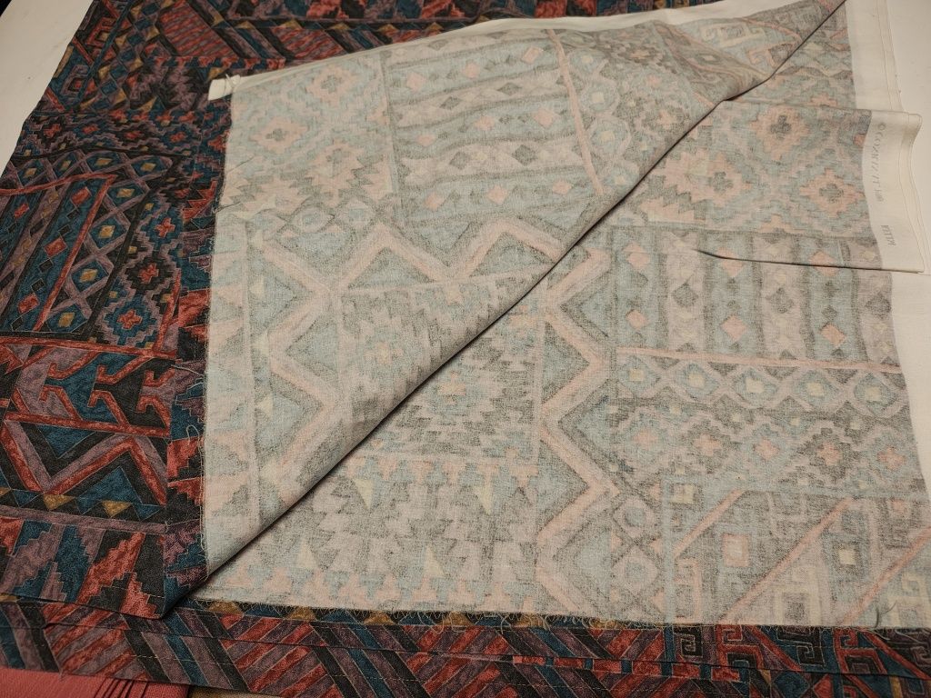 Materiał tkanina bawełna z elastanem wzór