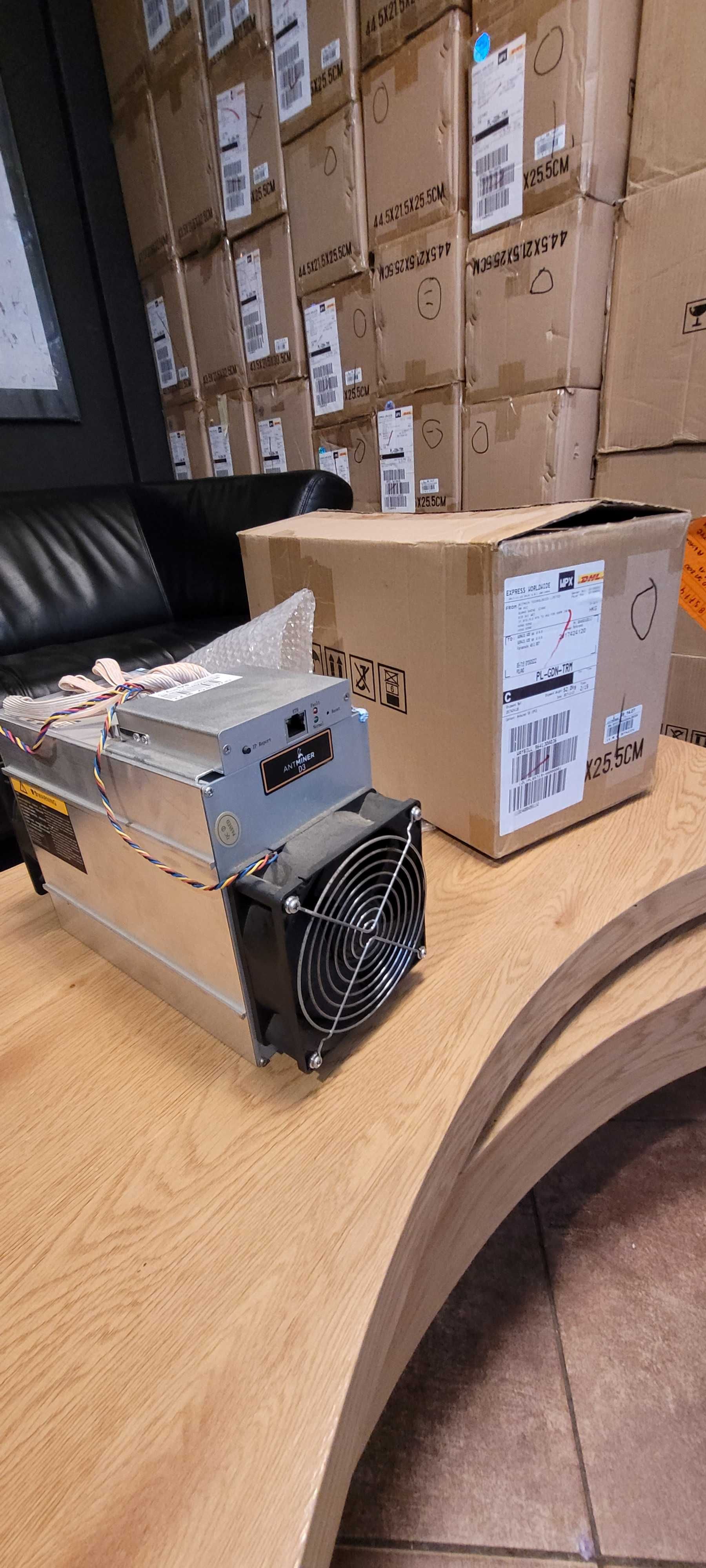 Antminer D3 koparka kryptowalut asic Bitmain 19.3 Gh/s