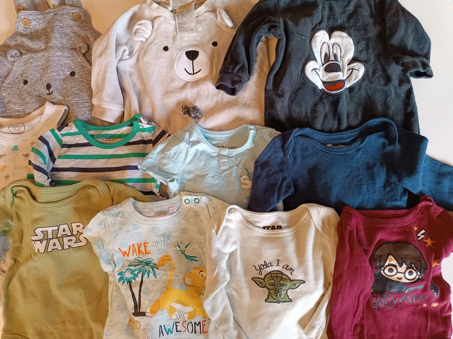 Zestaw 11 szt body, śpioszki, 68 cm, 3-6 msc, Star Wars, Disney Harry