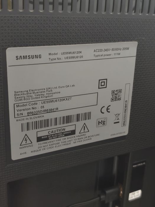 Телевізор Samsung 55  UE55MU6120