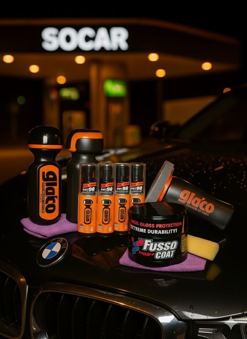 Комплект Soft99: Професійний Догляд за Авто (Віск Fusso Coat + Антидощ