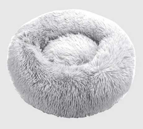 Legowisko dla psa XL 60cm okrągłe kolor biały
