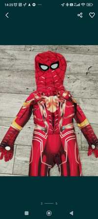 Strój spiderman kostium 130do 150
