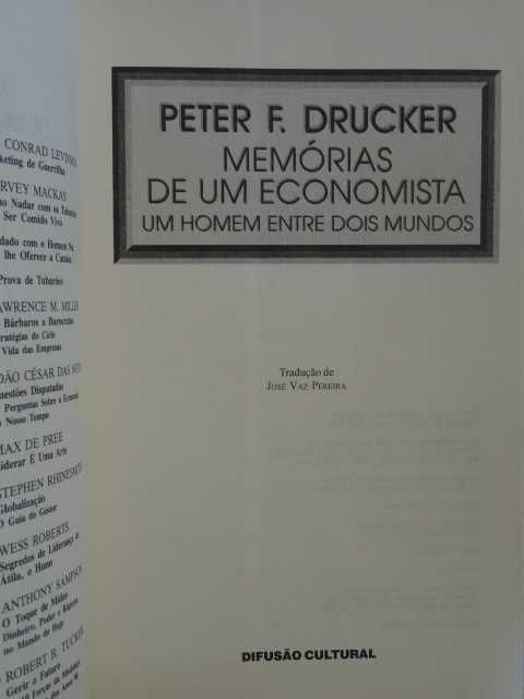 Memórias de Um Economista de Peter F. Drucker