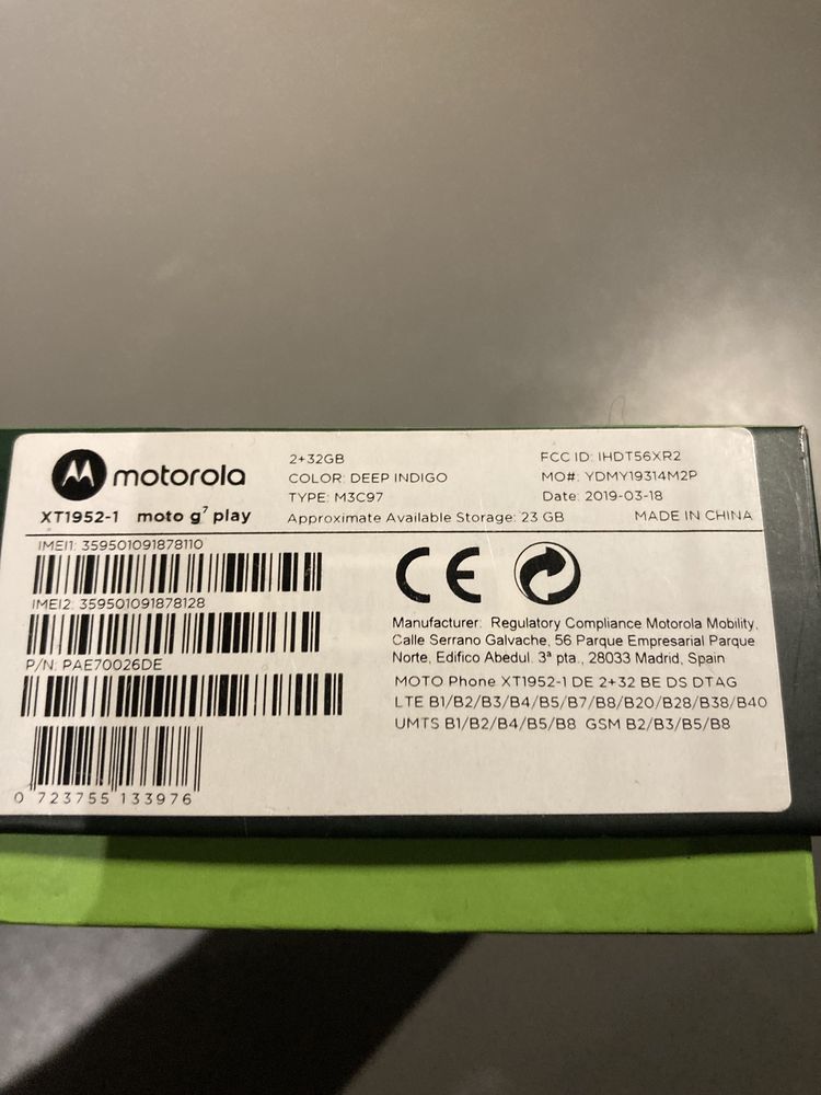 Motorola motog7 nowa