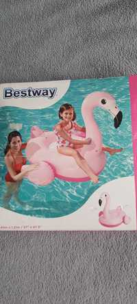 Bestway 41099, надувной плотик Розовый Фламинго. BestWay