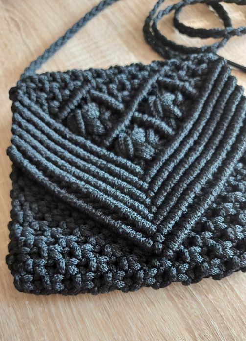 Torebka na ramię makrama handmade
