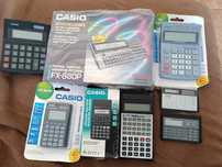 Conjunto 7 Calculadoras Casio e Casio FX-880P Programable Calculator