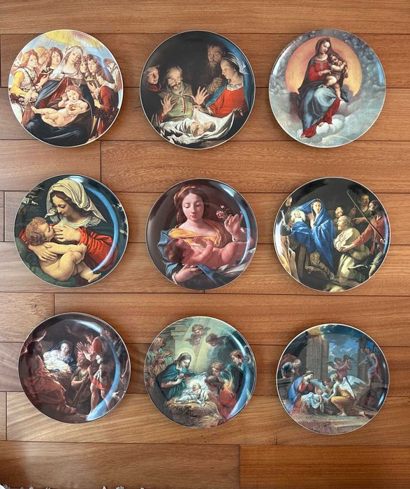 Coleção de Pratos Vista Alegre "Festa de Natal" de 1983 a 2006