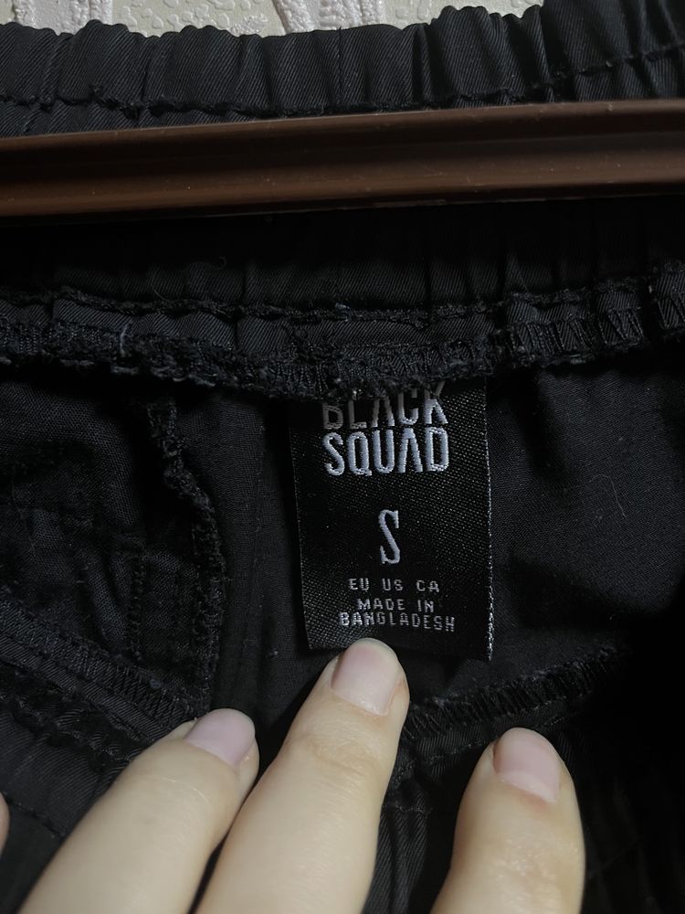Штани широкі  карго  джогери Black Squad