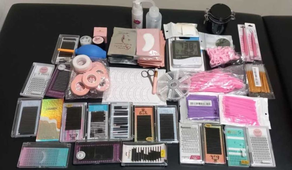 Kit extensão pestanas - Muito completo