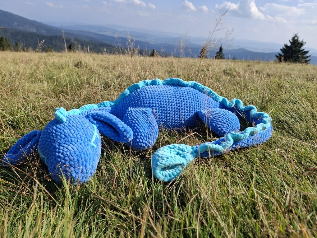 Nessi/Nessie/Potwór/Smok na szydełku
