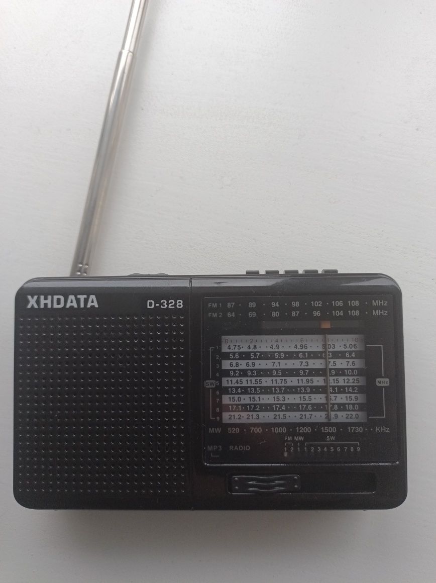 Радіоприймач Xhdata D328 FM/AM/SW MP3, DSP чип, є УКВ