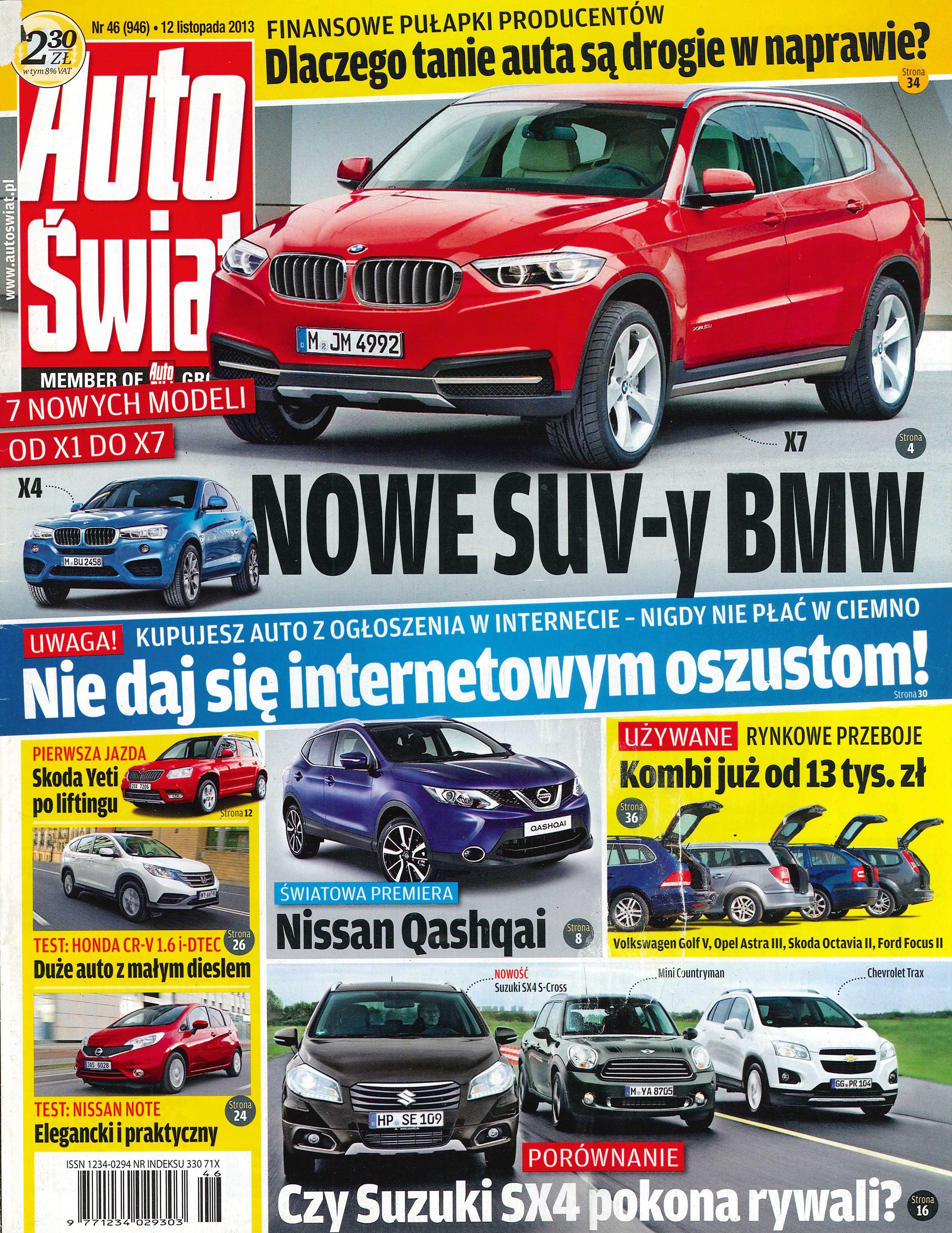 Gazeta Auto Świat 2013 rok