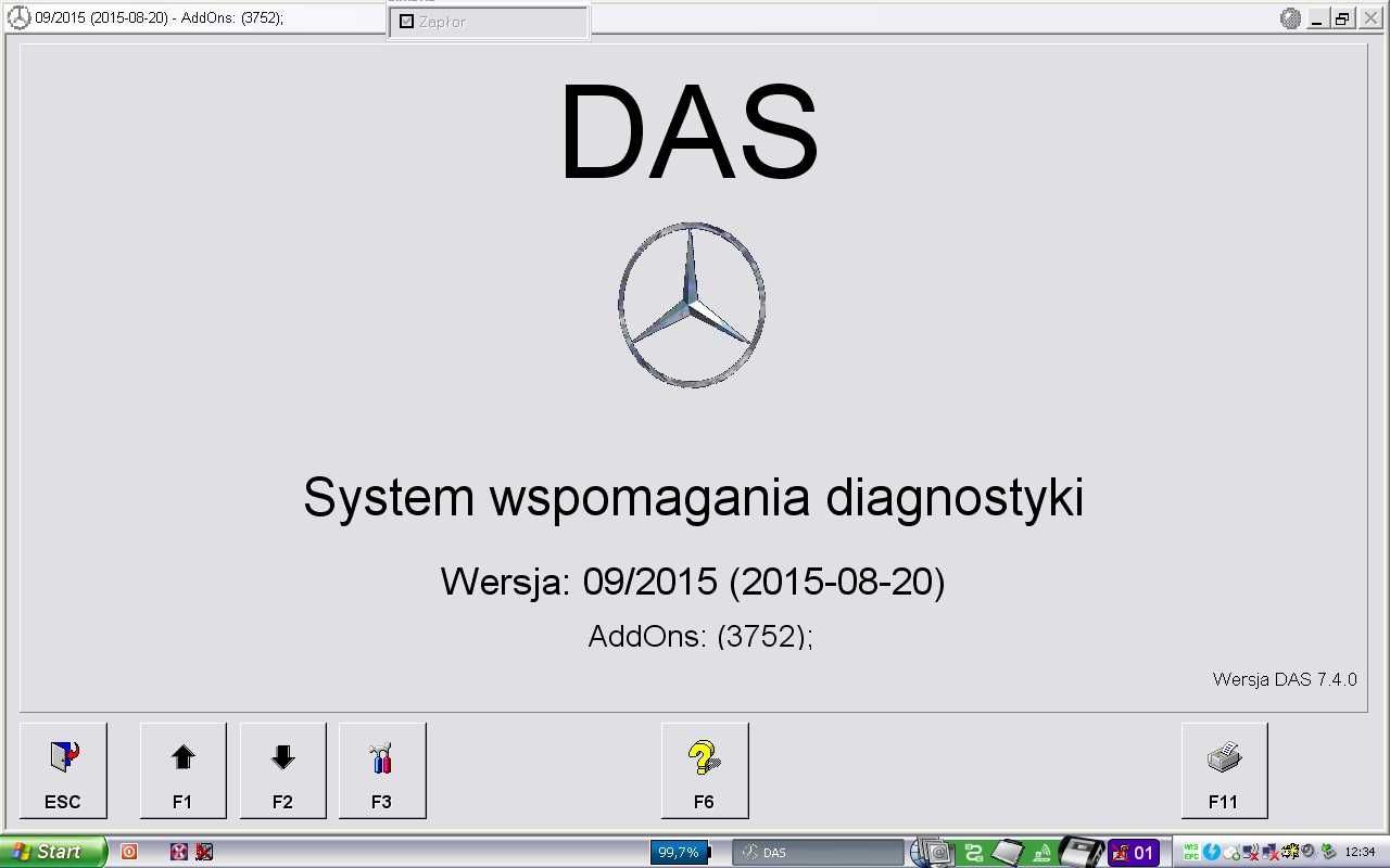 Star Diagnosis Diagnoza MB C3 osobowe i ciężarowe. Laptop Dell.