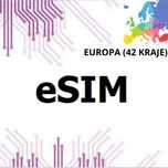 Internet za granicą, Europa 42 kraje XOXO eSIM roaming  20GB 30 dni