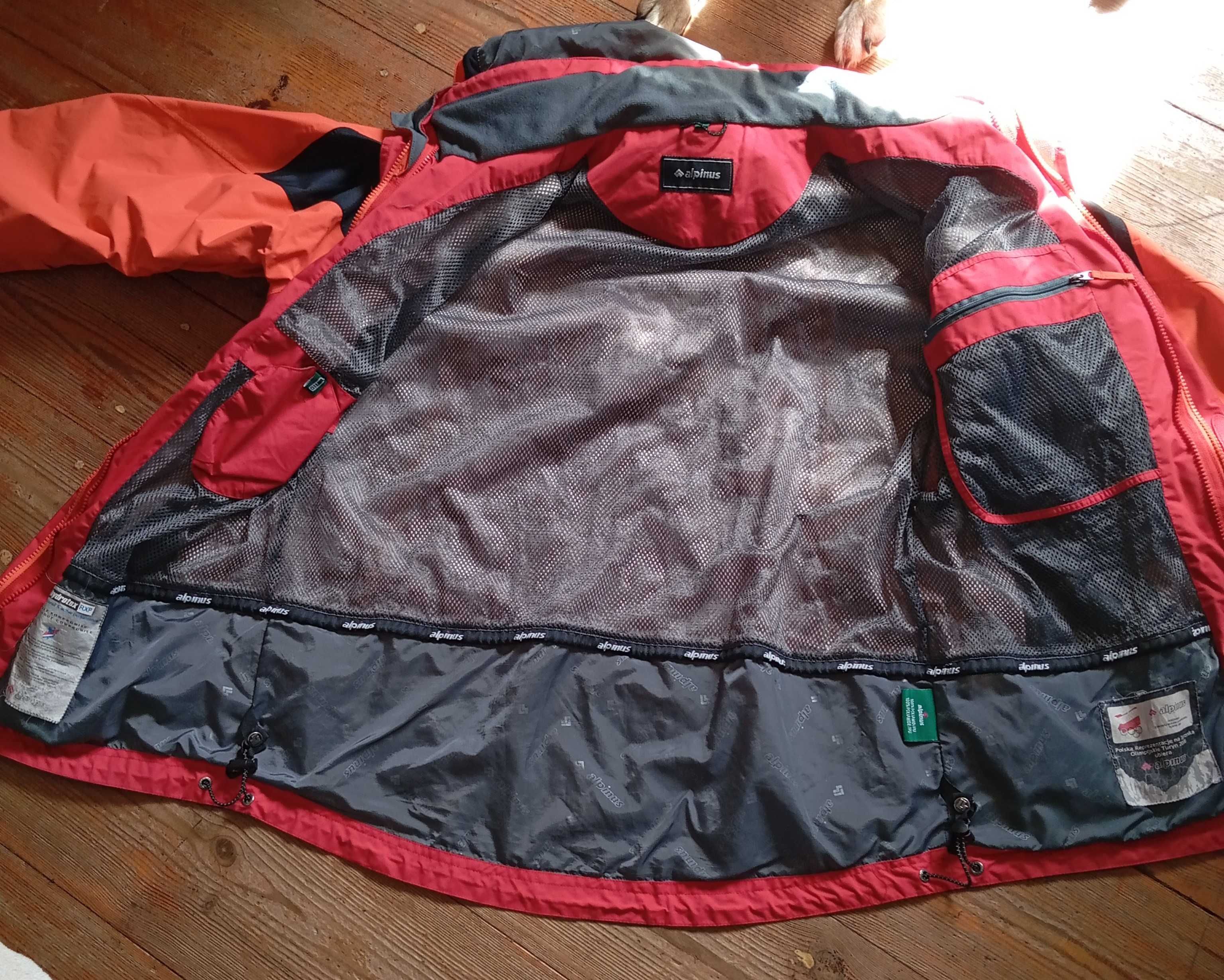 Alpinus kurtka trekkingowa, z kapturem, waterproof, rozm. XL