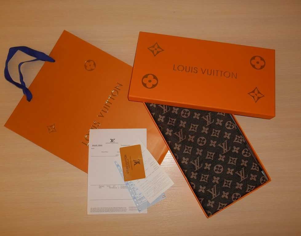 Louis Vuitton, Szal Szalik Chusta apaszka damski kasmir, Francja 0357