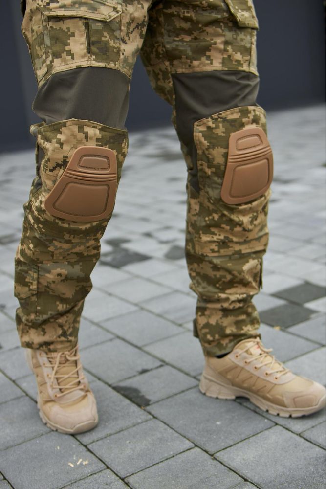 Тактичні штани з наколінниками+ FLEX вставки, піксель