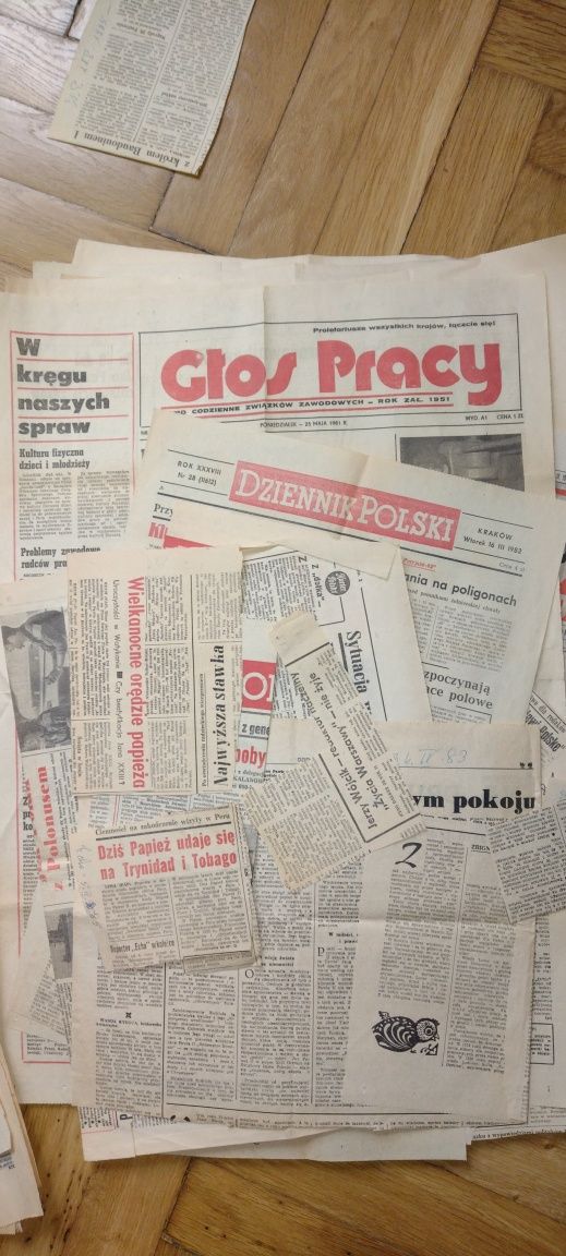 Gazety PRL Papież Jan Paweł II