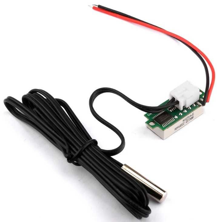 Termometr elektroniczny cyfrowy LED zasilanie 4-28V do samochodu USB