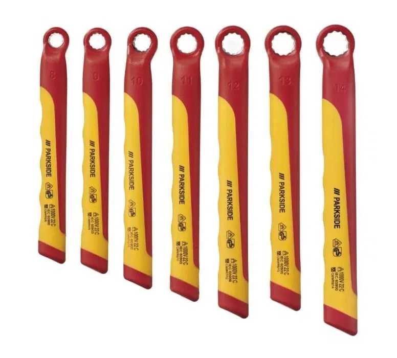 Na Lewara Zestaw kluczy oczkowych 1000V Parkside 7 elementów