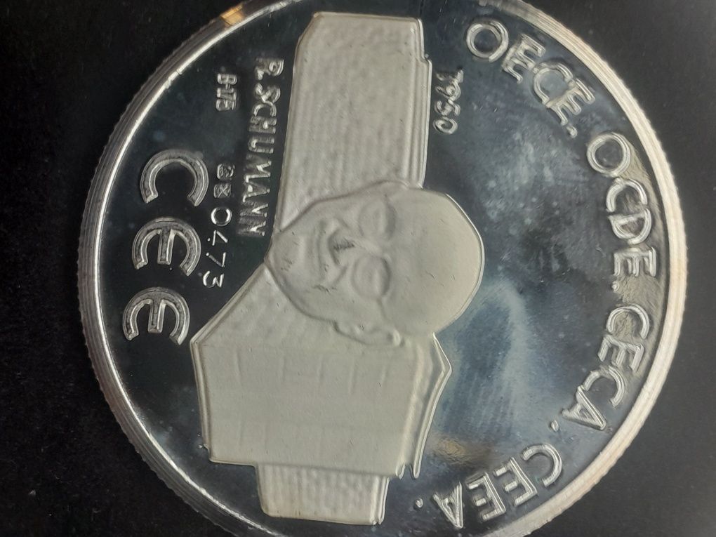 7 moedas em prata