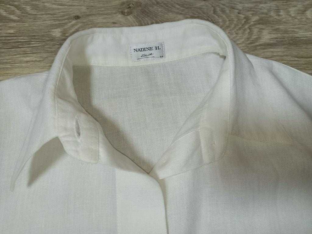 Рубашка блуза льняная 50 размер, 44 евро лен 100%