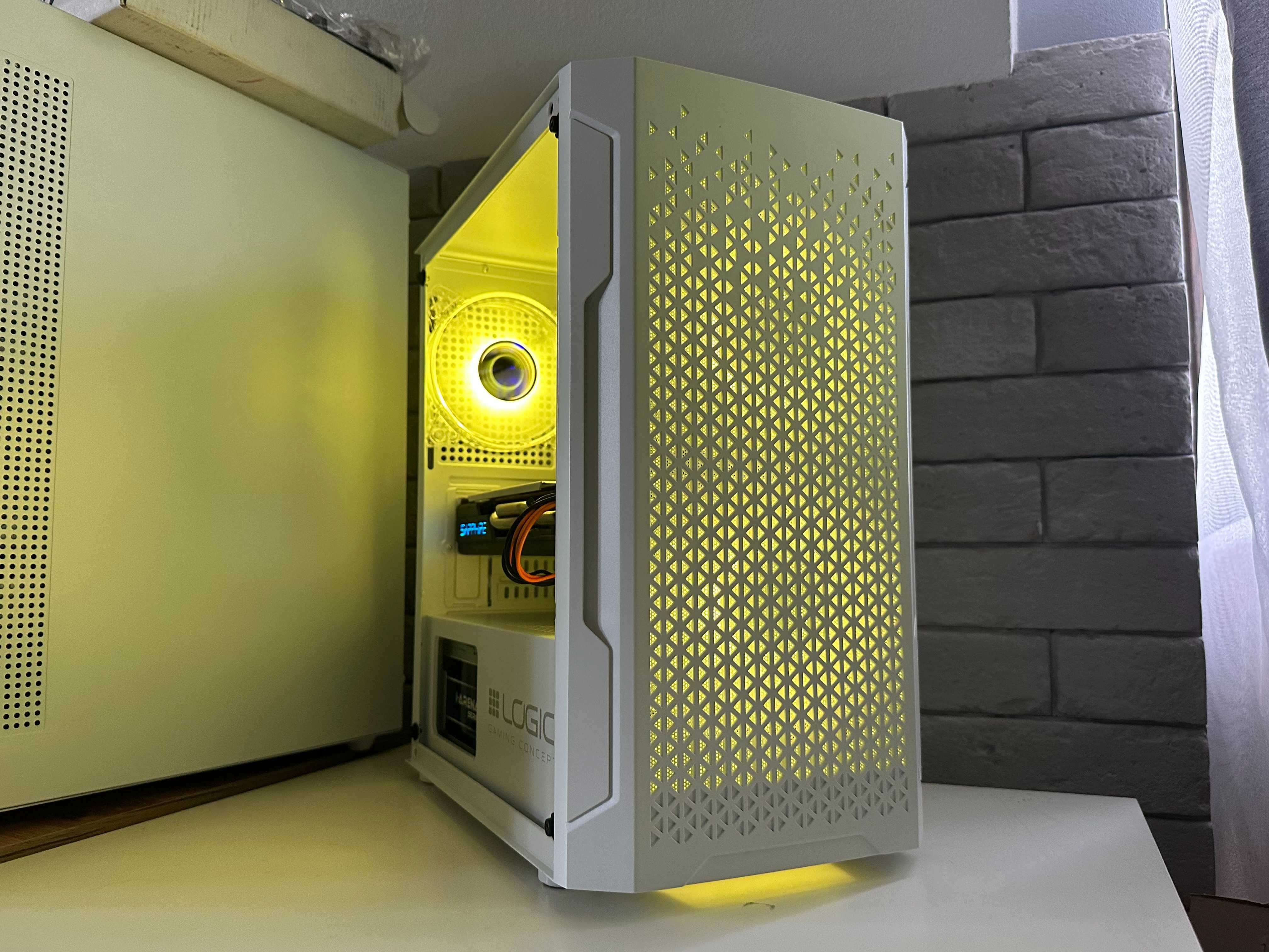 Biały Komputer RX 580 16GB RAM Intel Core i5 Gamingowy do Gier Wydajny