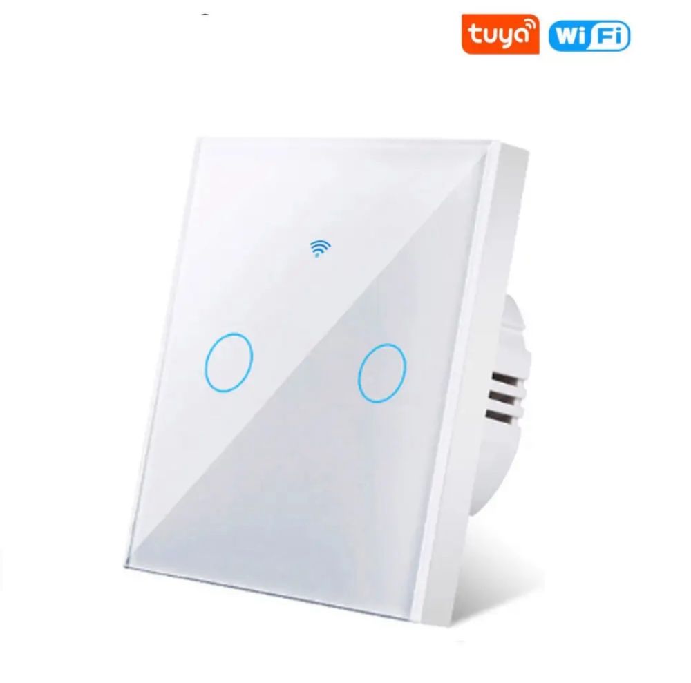 Розумний Сенсорий вимикач Tuya EU Wifi , білий, чорний