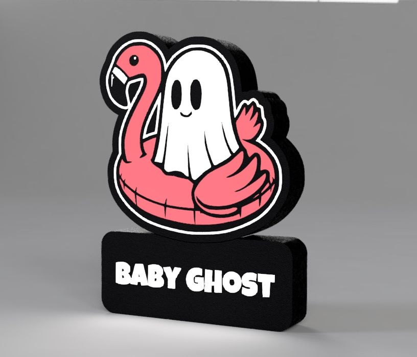 Fantasma bebe candeeiro luminaria