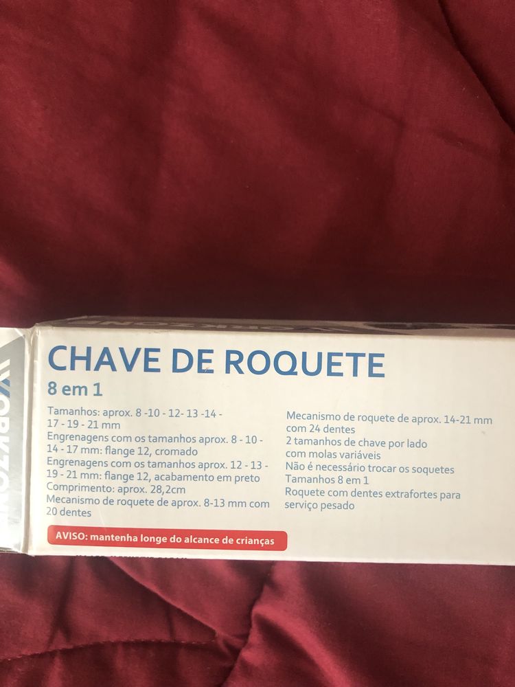 Chave de roquete 8 em 1