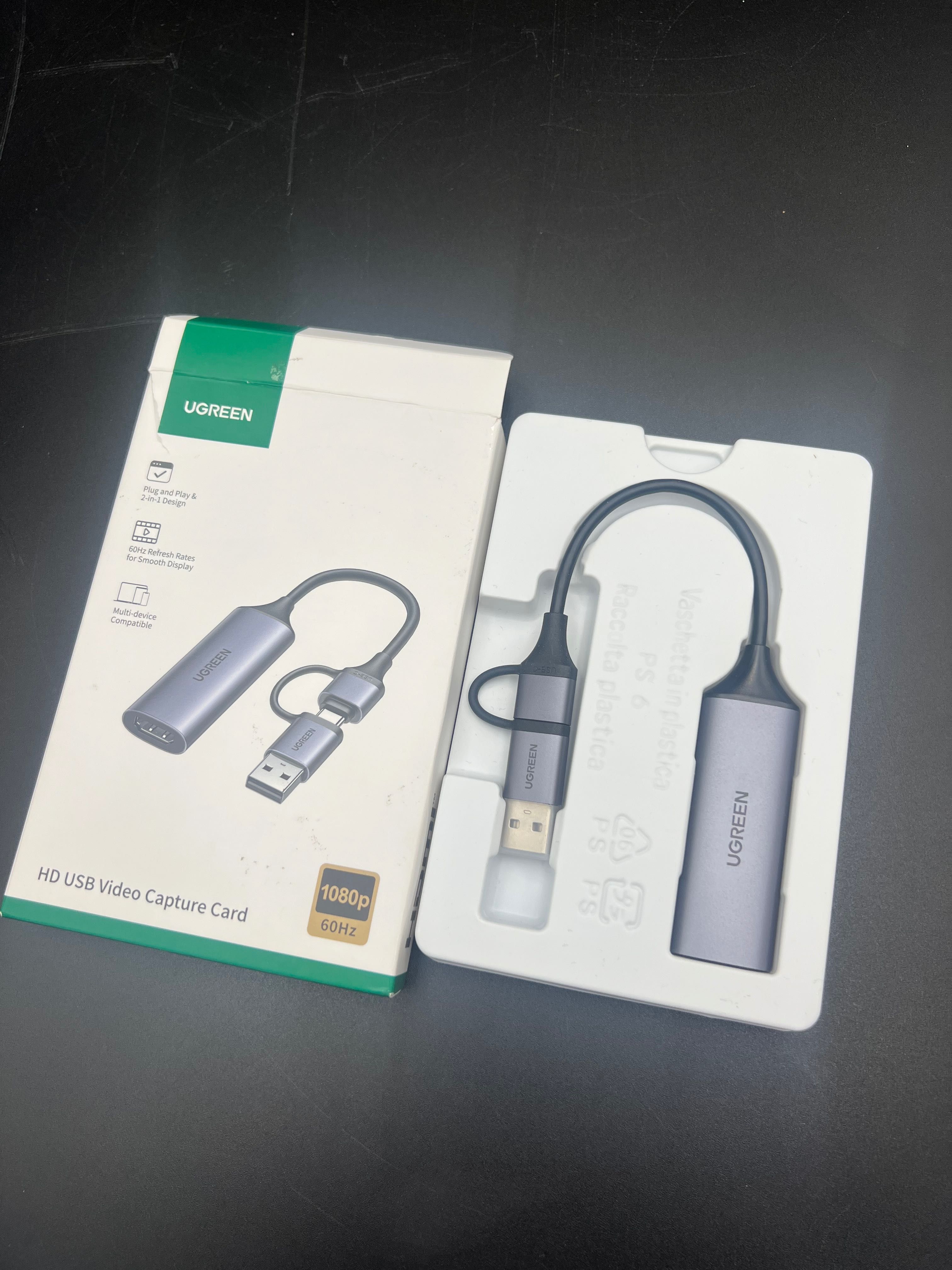Karta port Ugreen USB-A, usb-C hd USB video