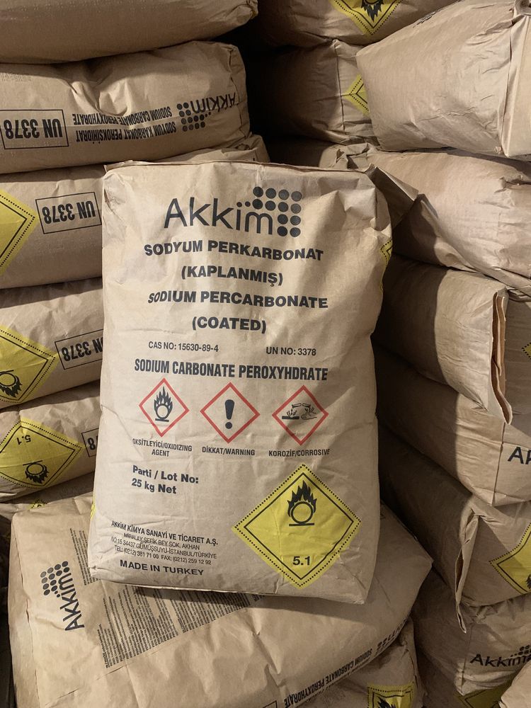 25кг Кисневий порошок Аккім 02.25 відбілювач перкарбонат натрію є опт