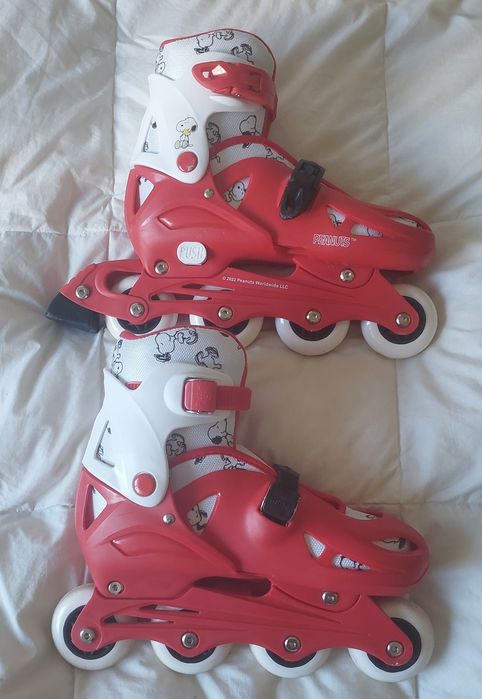 Patins em linha Snoopy 35-38 ótimo estado